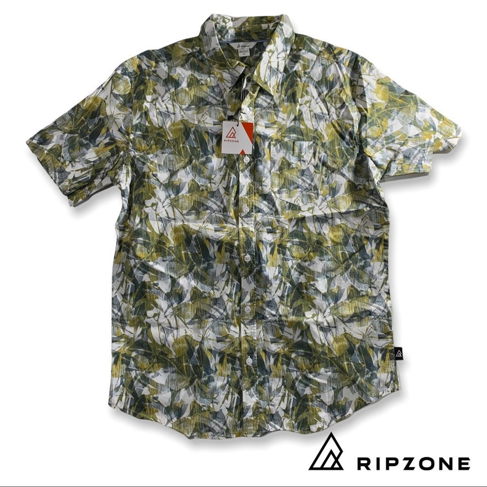 🍁2/$30🍁Ripzone Men's Wallace Short Sleeve Button Down Shirt, Small